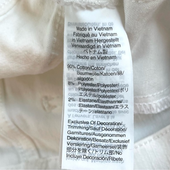 Madewell 9” High Rise Skinny White Jeans - Picture 14 of 15